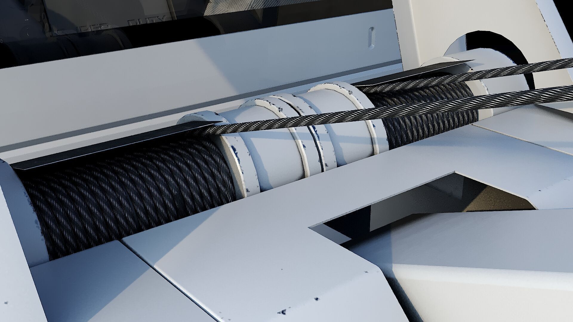 Wrecker tow Body Low-poly 3D model_18