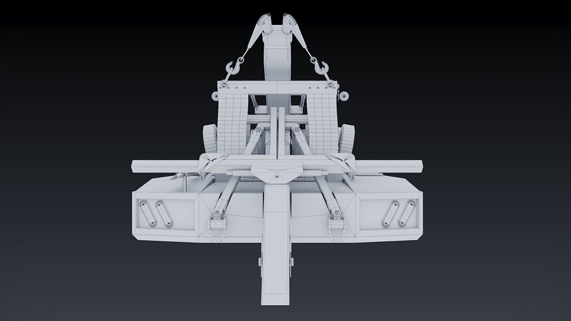 Wrecker tow Body Low-poly 3D model_25