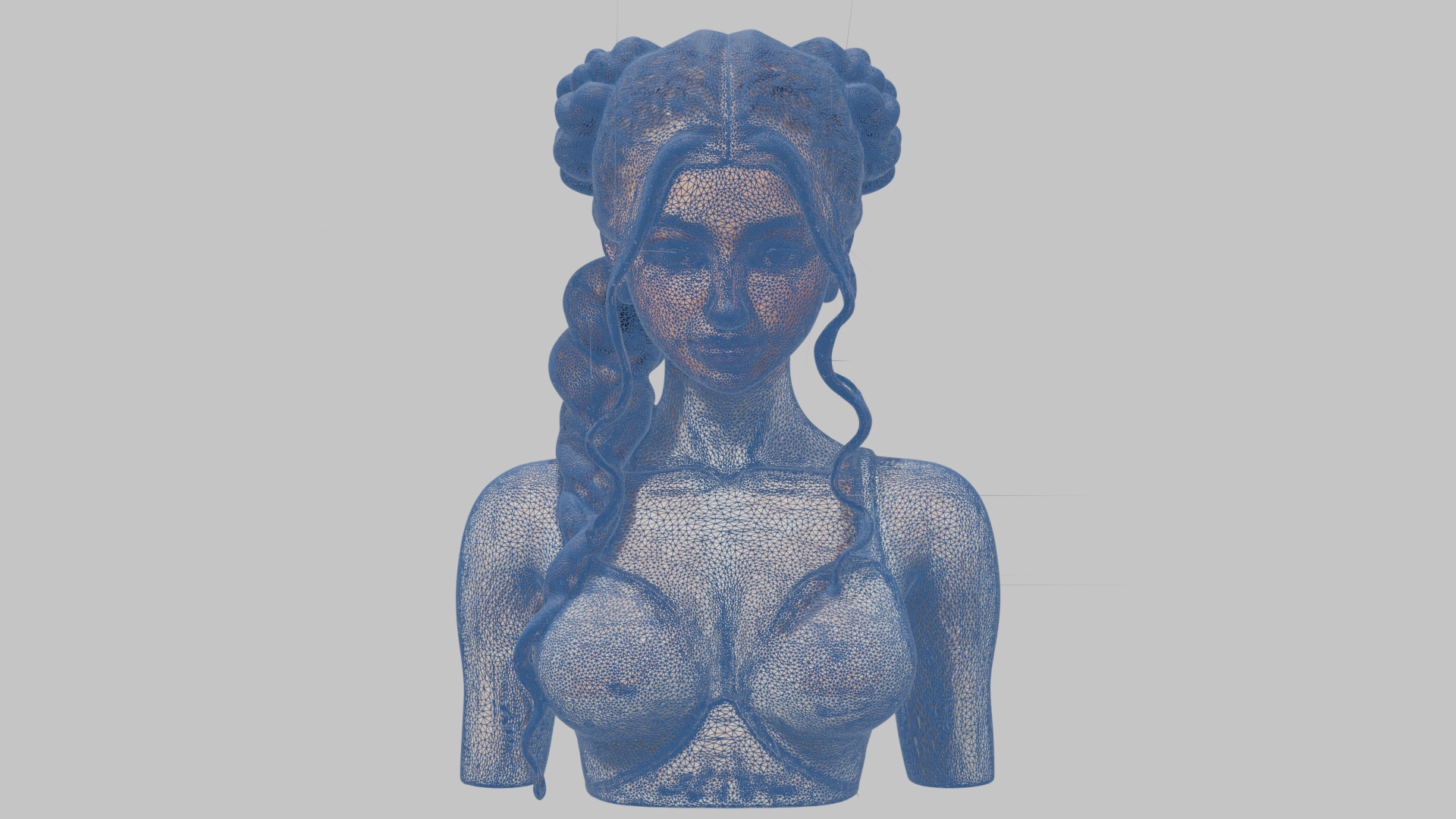 8 IN 1 YOUNG BEAUTIFUL TEEN HEAD BUST PACK FEMALE CHARACTER PACK Low-poly 3D model_15