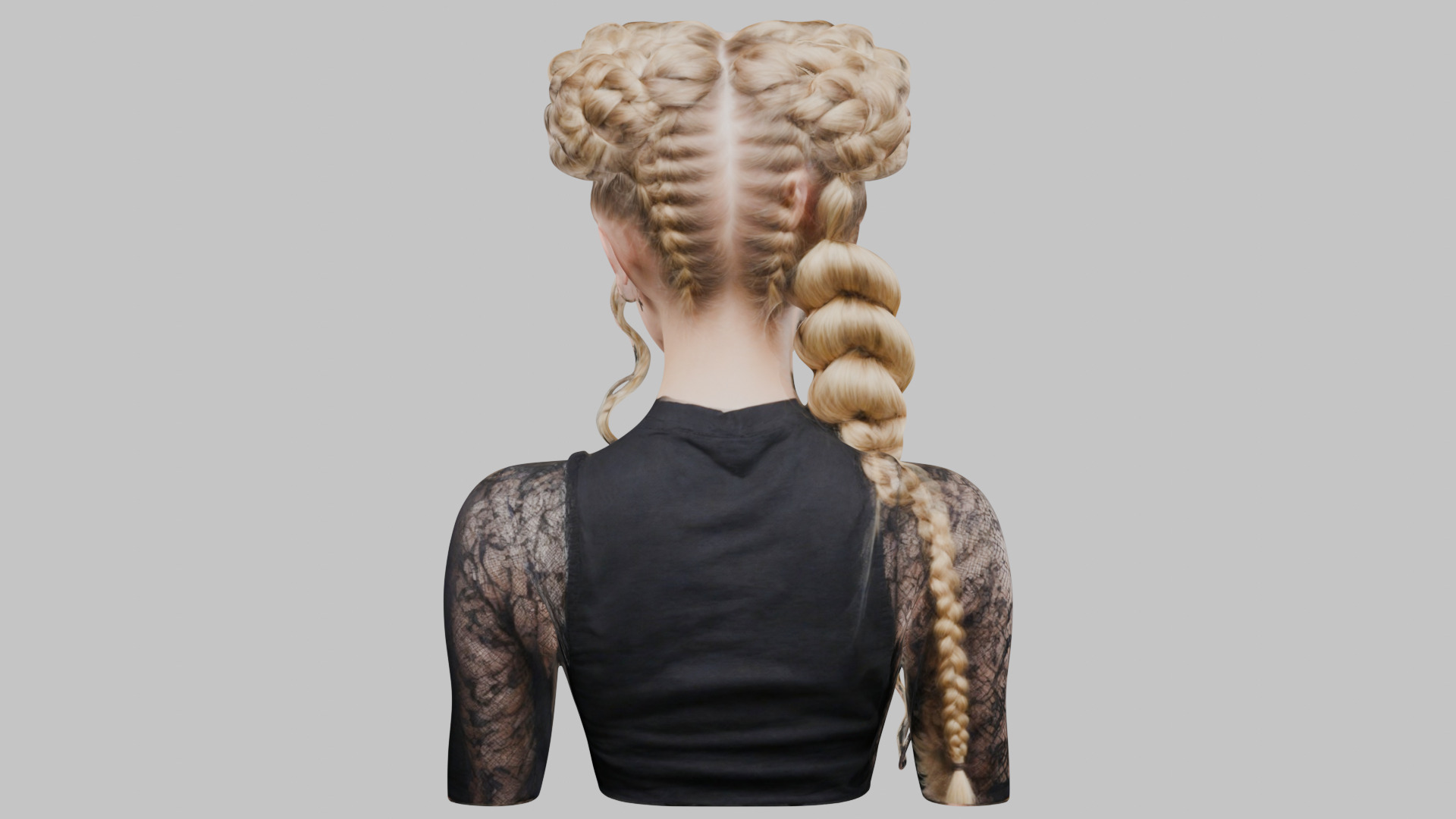 8 IN 1 YOUNG BEAUTIFUL TEEN HEAD BUST PACK FEMALE CHARACTER PACK Low-poly 3D model_29