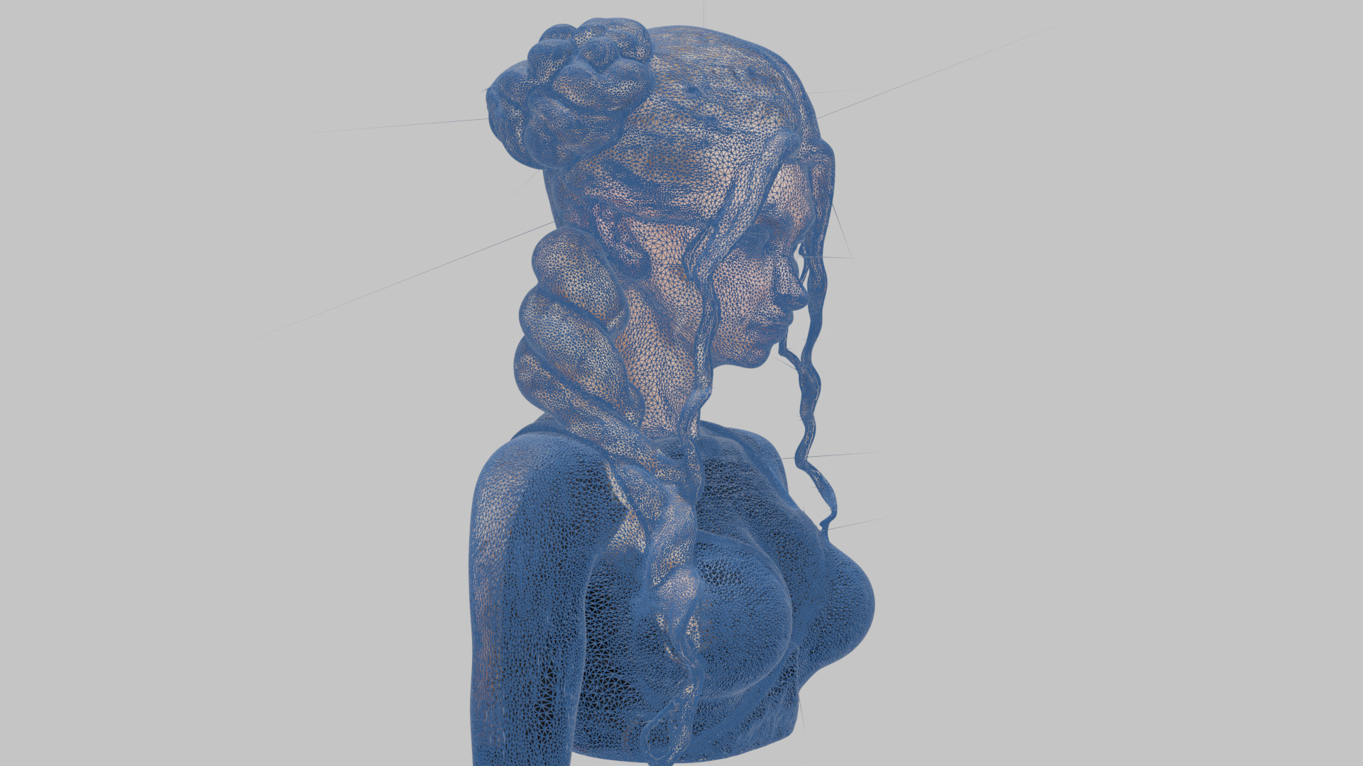 8 IN 1 YOUNG BEAUTIFUL TEEN HEAD BUST PACK FEMALE CHARACTER PACK Low-poly 3D model_25