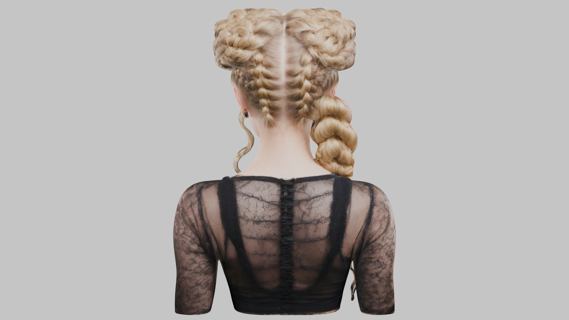 8 IN 1 YOUNG BEAUTIFUL TEEN HEAD BUST PACK FEMALE CHARACTER PACK Low-poly 3D model_22