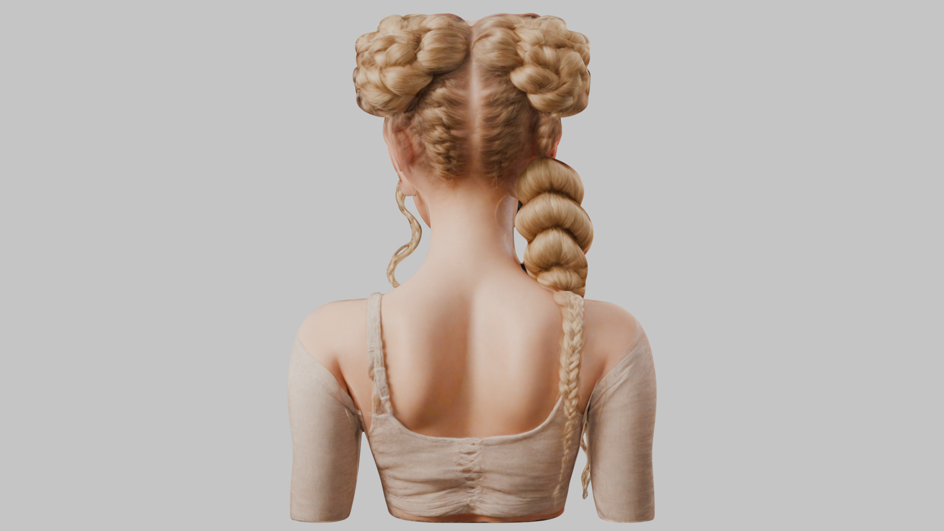 8 IN 1 YOUNG BEAUTIFUL TEEN HEAD BUST PACK FEMALE CHARACTER PACK Low-poly 3D model_36