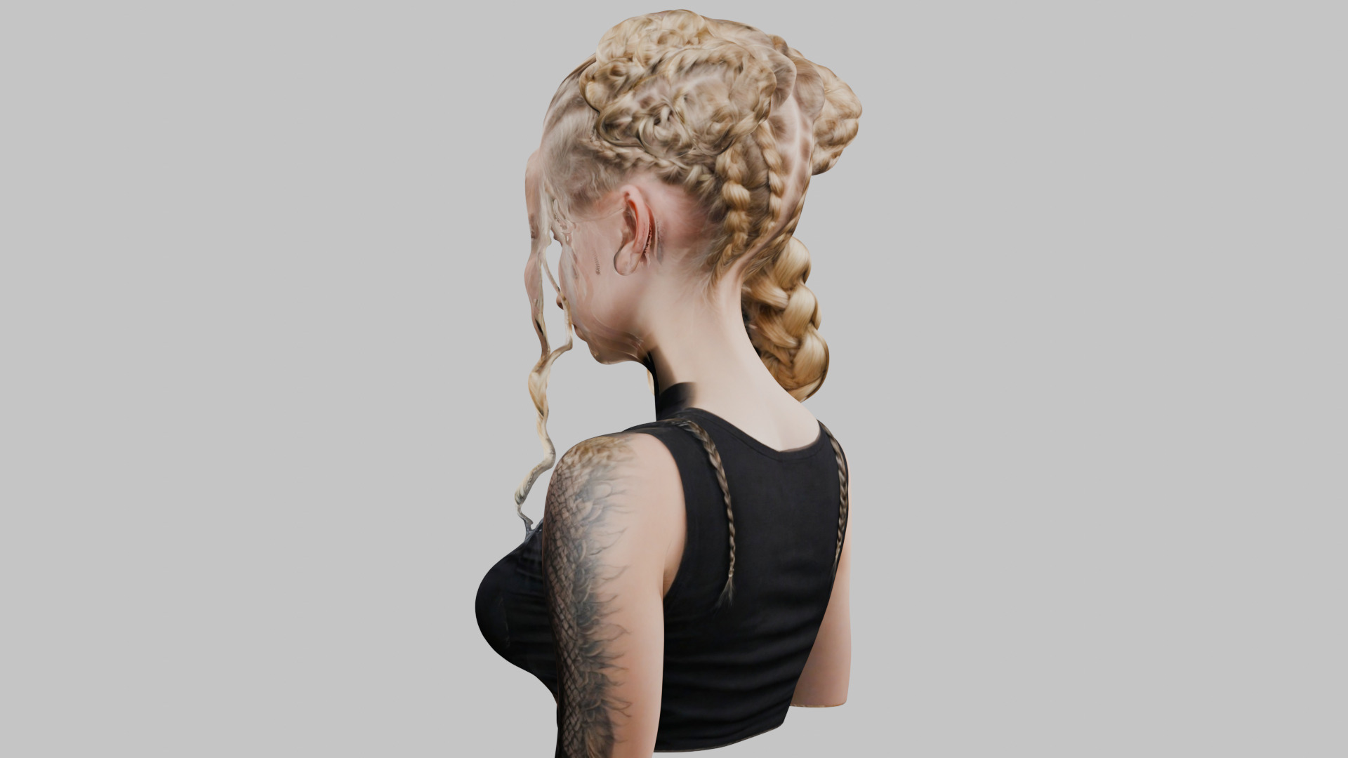 8 IN 1 YOUNG BEAUTIFUL TEEN HEAD BUST PACK FEMALE CHARACTER PACK Low-poly 3D model_57