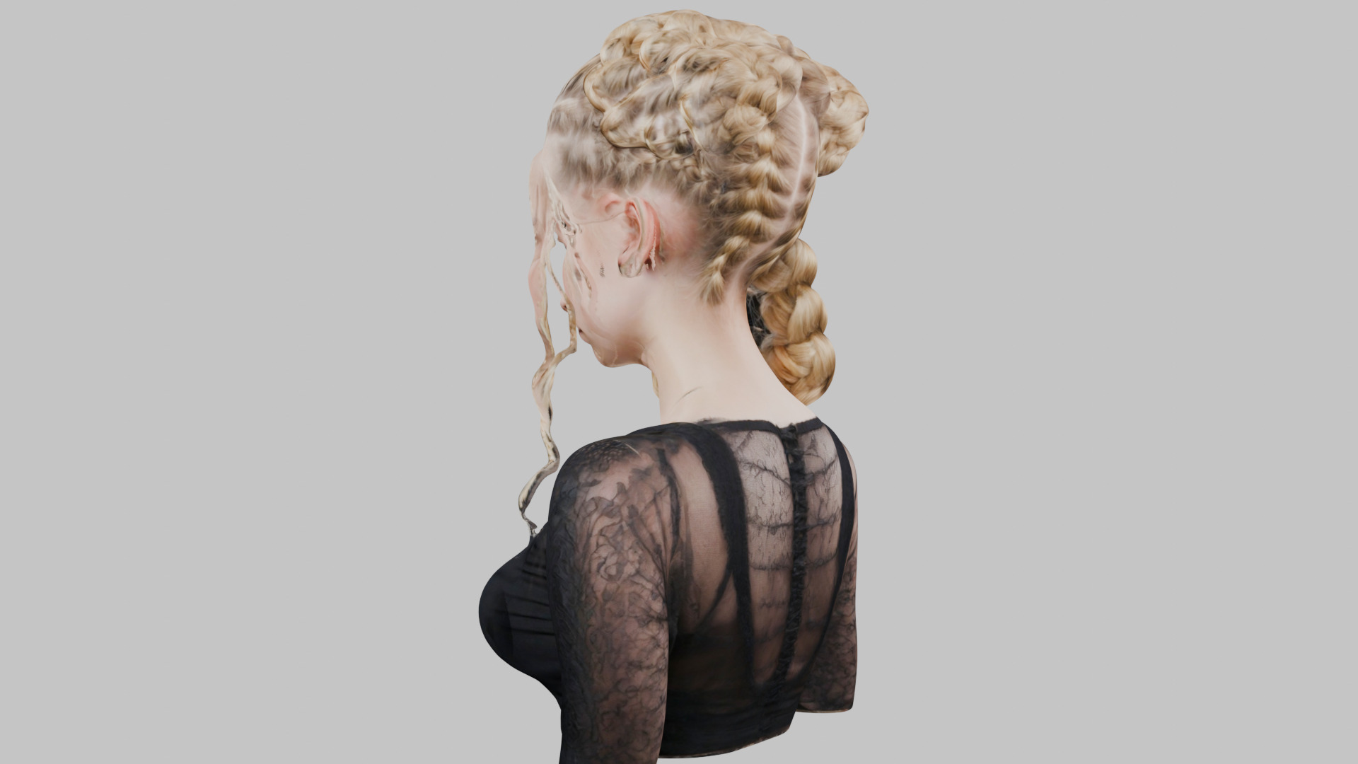 8 IN 1 YOUNG BEAUTIFUL TEEN HEAD BUST PACK FEMALE CHARACTER PACK Low-poly 3D model_18