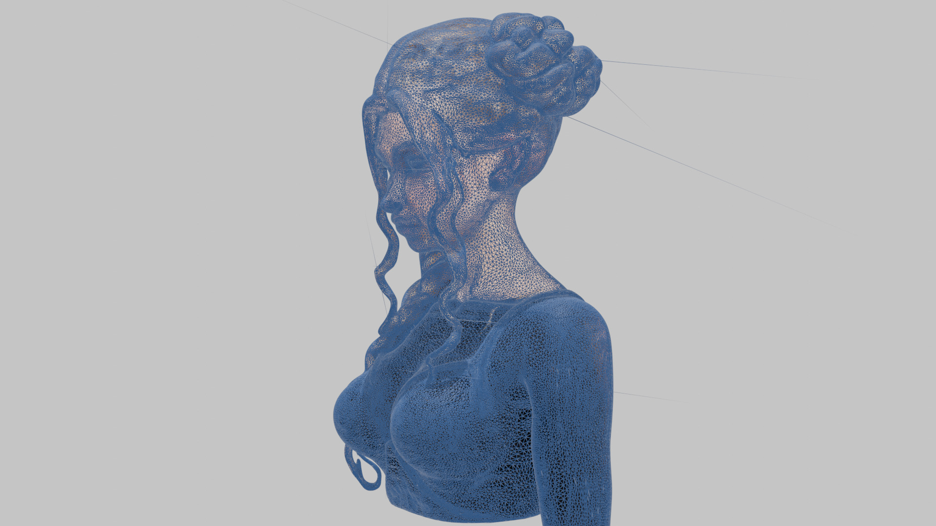 8 IN 1 YOUNG BEAUTIFUL TEEN HEAD BUST PACK FEMALE CHARACTER PACK Low-poly 3D model_26