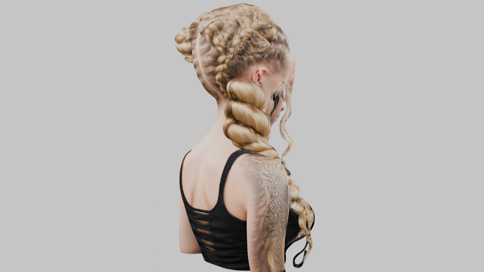 8 IN 1 YOUNG BEAUTIFUL TEEN HEAD BUST PACK FEMALE CHARACTER PACK Low-poly 3D model_54