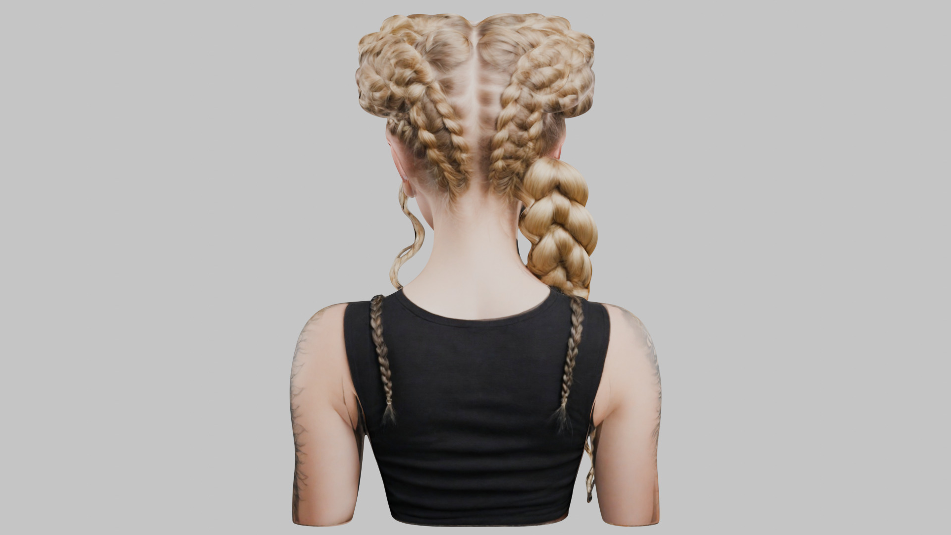 8 IN 1 YOUNG BEAUTIFUL TEEN HEAD BUST PACK FEMALE CHARACTER PACK Low-poly 3D model_52