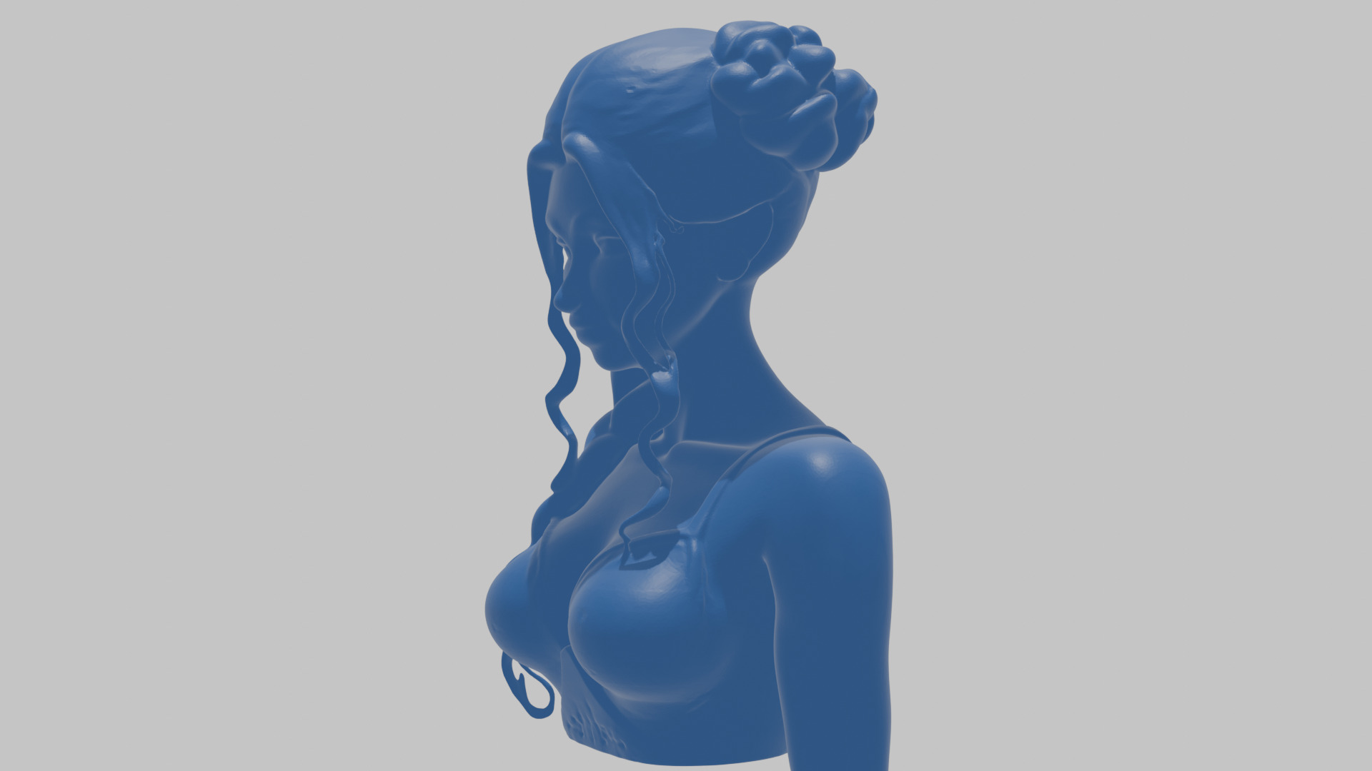 8 IN 1 YOUNG BEAUTIFUL TEEN HEAD BUST PACK FEMALE CHARACTER PACK Low-poly 3D model_58