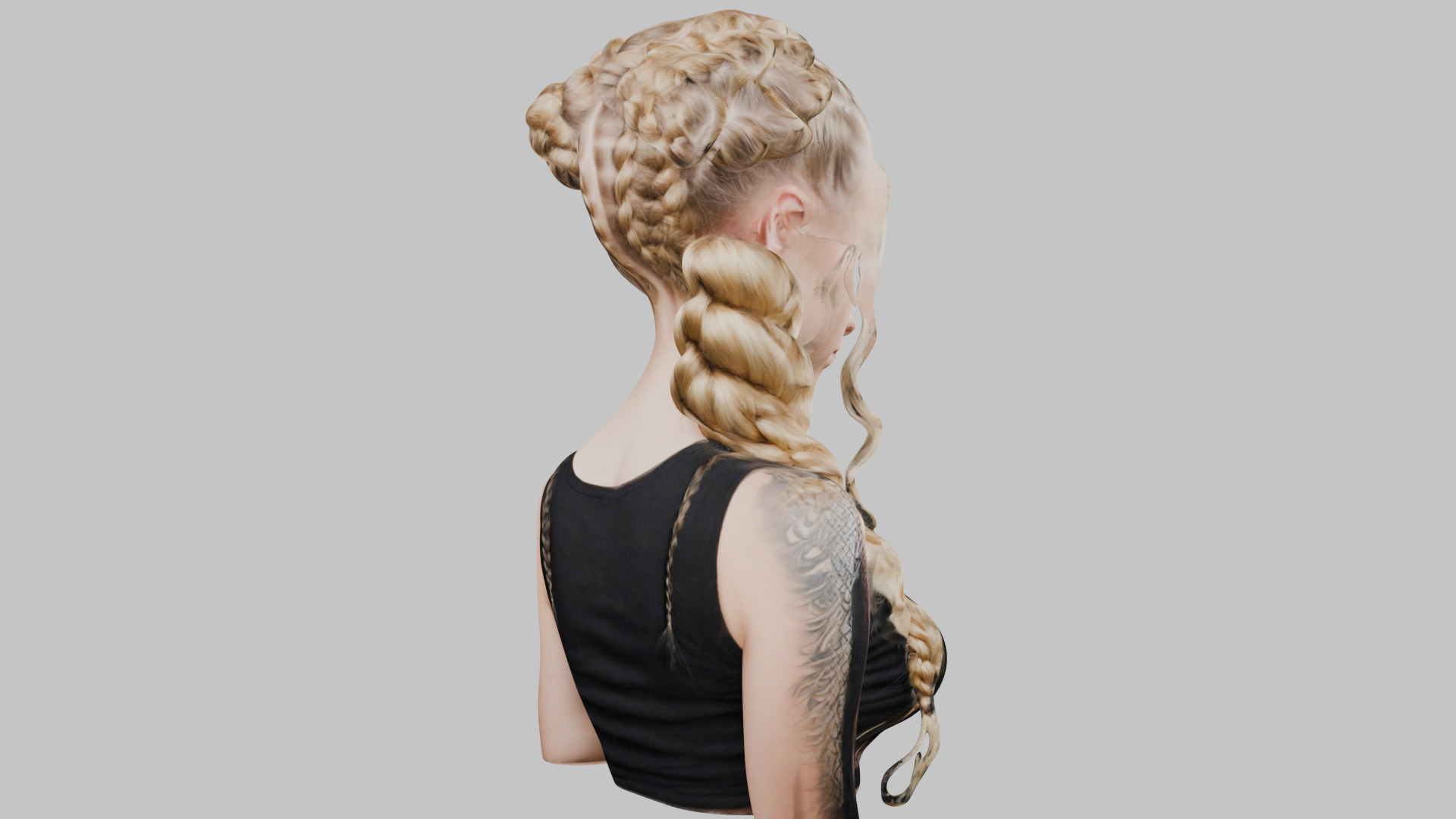 8 IN 1 YOUNG BEAUTIFUL TEEN HEAD BUST PACK FEMALE CHARACTER PACK Low-poly 3D model_56