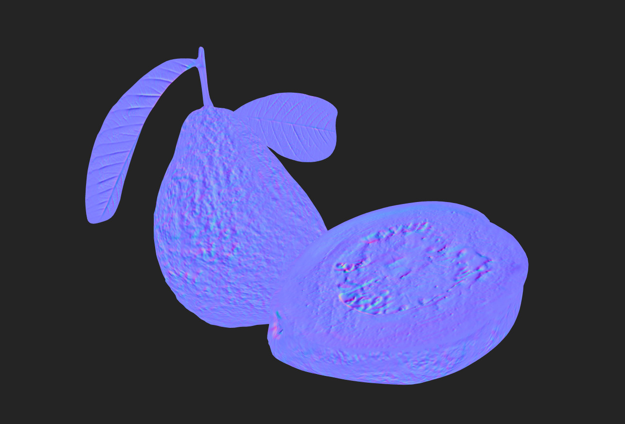  Guava  Low-poly 3D model_28