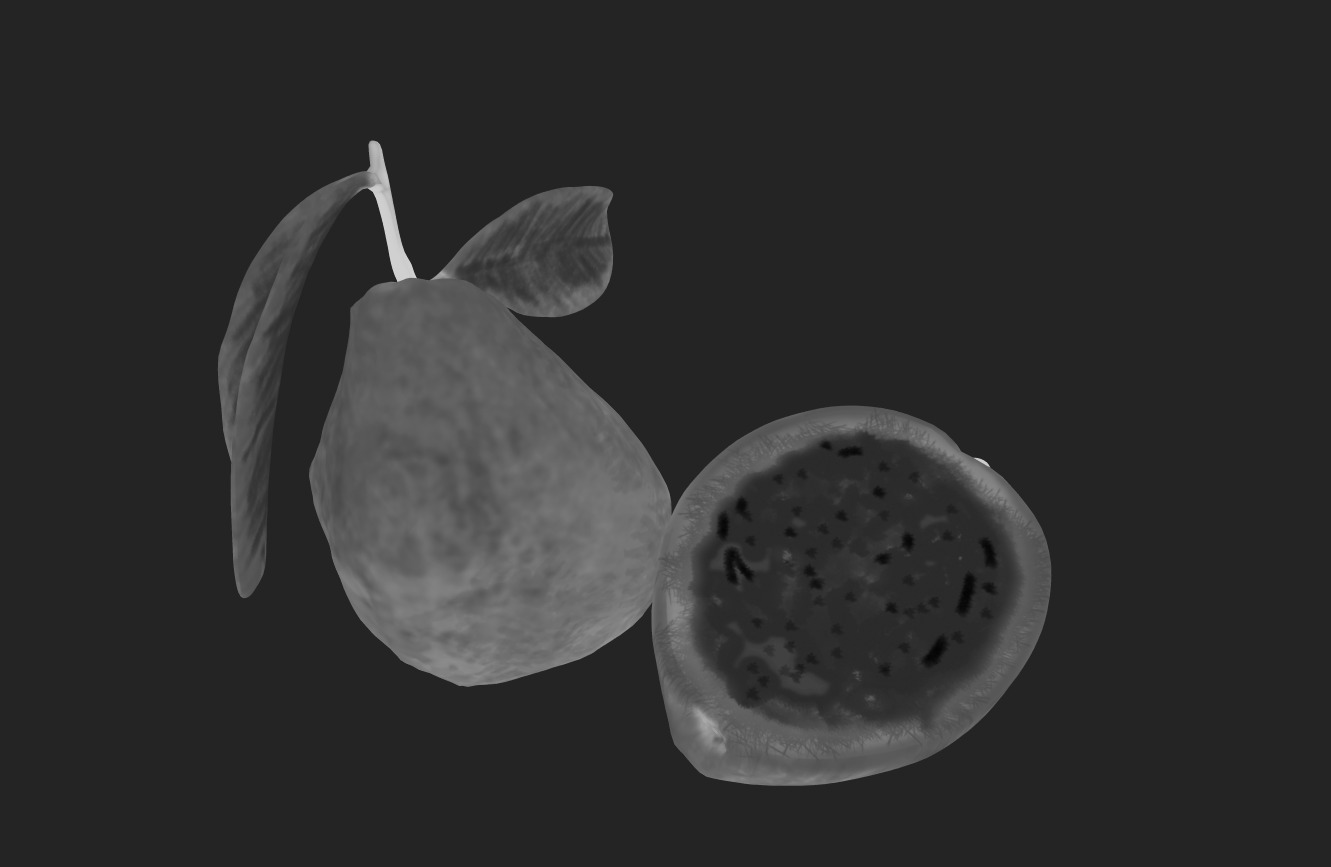  Guava  Low-poly 3D model_29