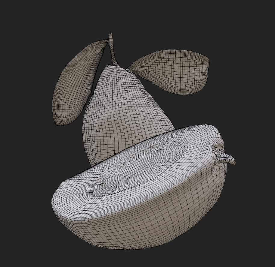  Guava  Low-poly 3D model_24