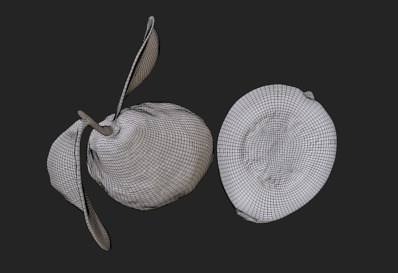 Guava  Low-poly 3D model_19