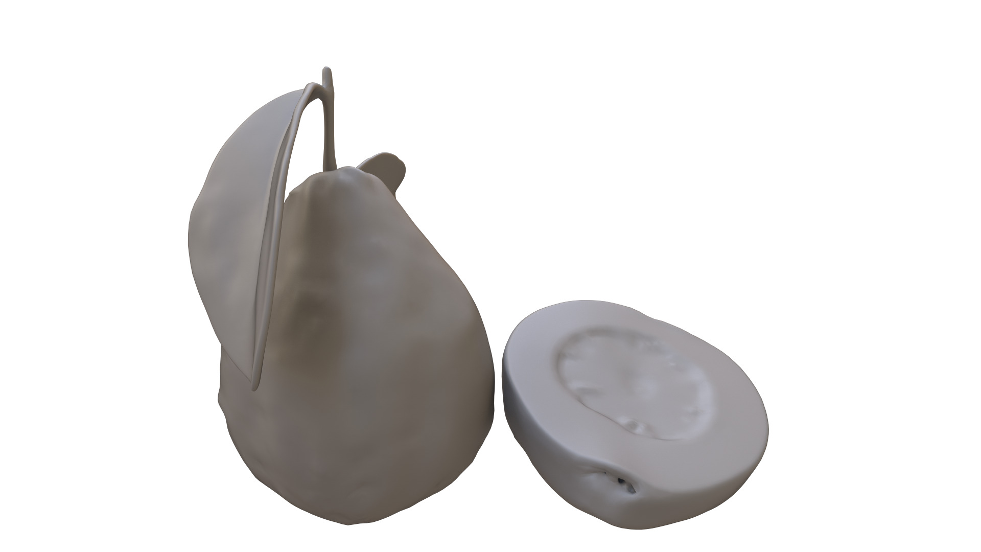  Guava  Low-poly 3D model_10