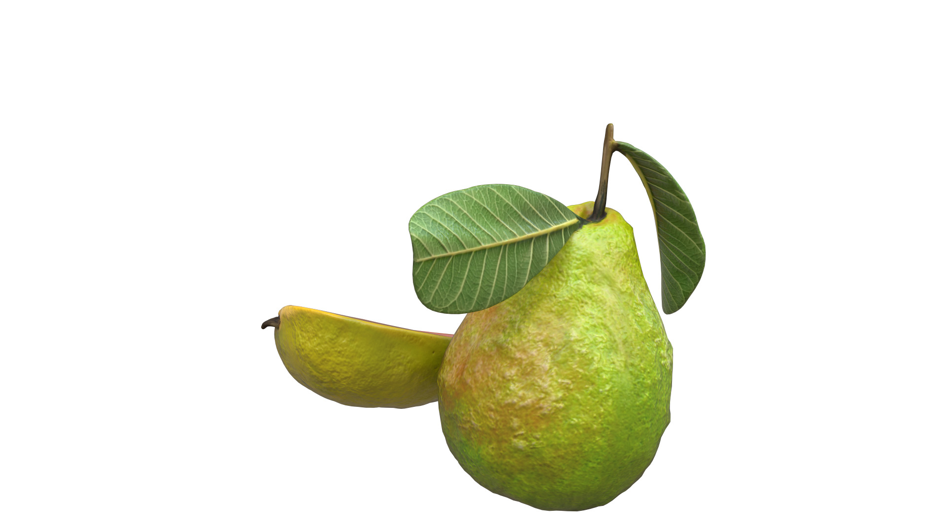  Guava  Low-poly 3D model_5