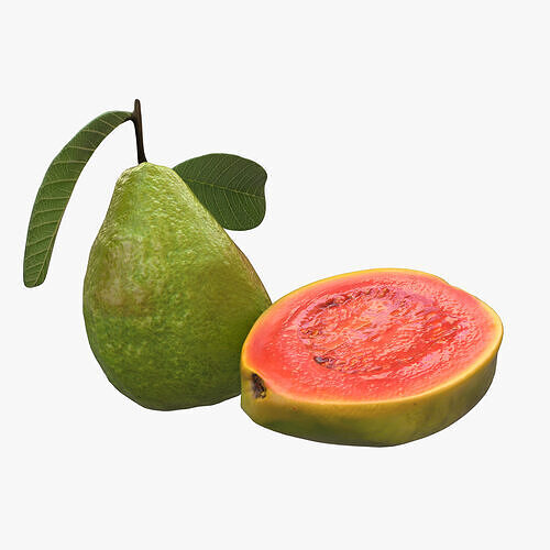  Guava  Low-poly 3D model