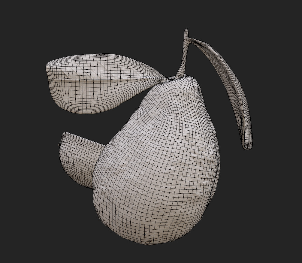  Guava  Low-poly 3D model_22