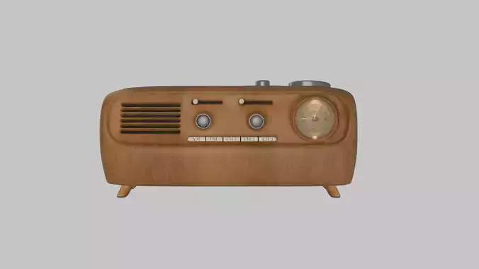 Vintage Wooden Radio
