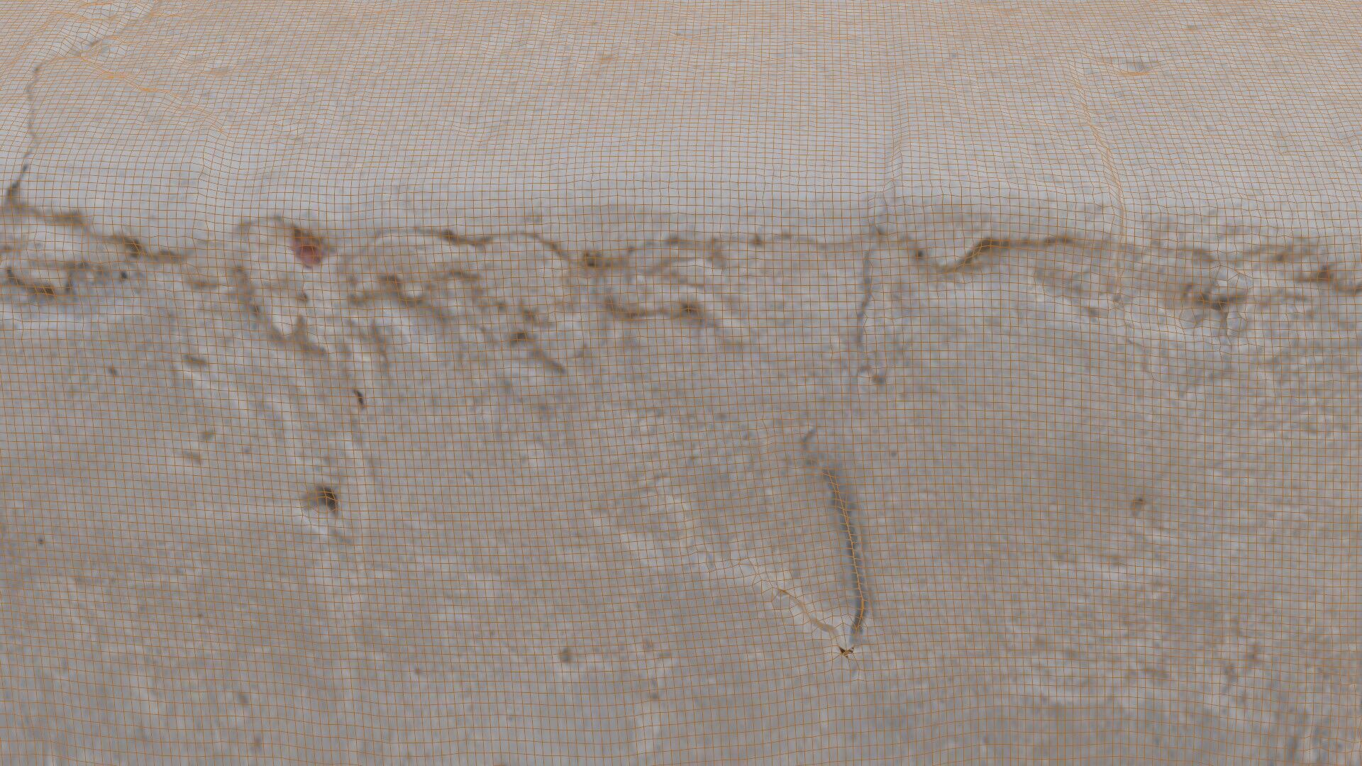 Worn Concrete Beam Low-poly 3D model_2