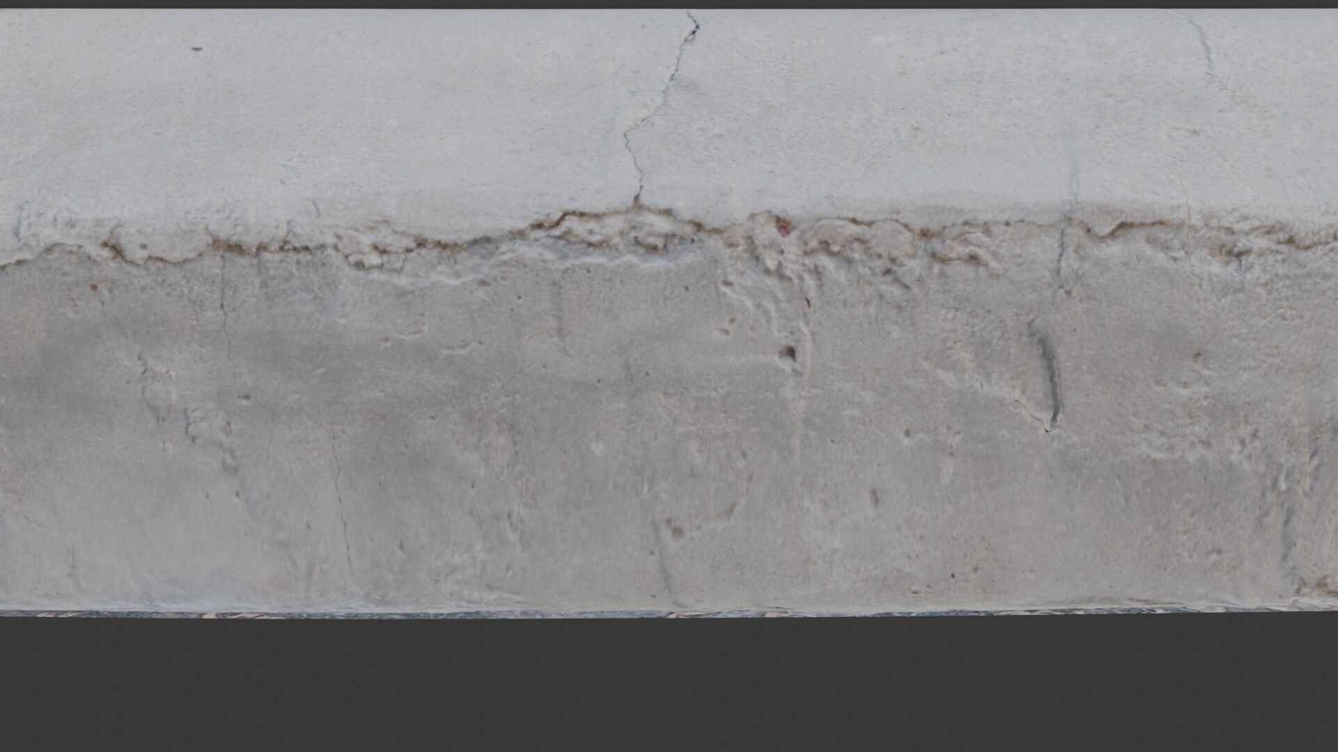 Worn Concrete Beam Low-poly 3D model_3