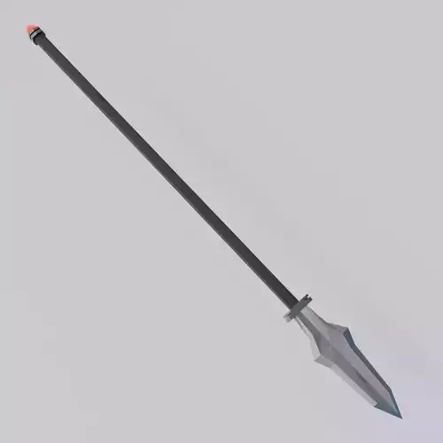 Battle Spear with ruby