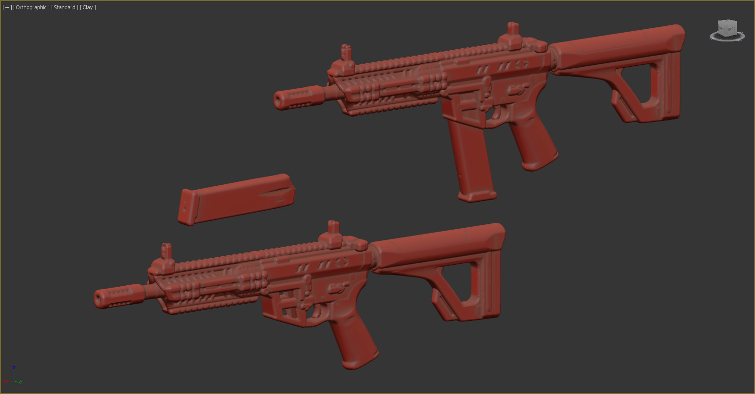 35 scale CMMG MkG Banshee 200 45 ACP 3D print model_1