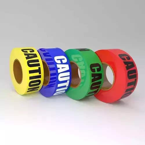 Caution Tape Collection 3D model