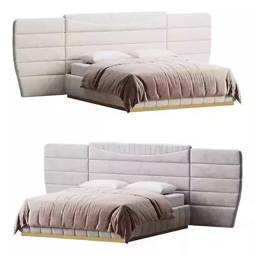 Montecarlo Large Leather Bed