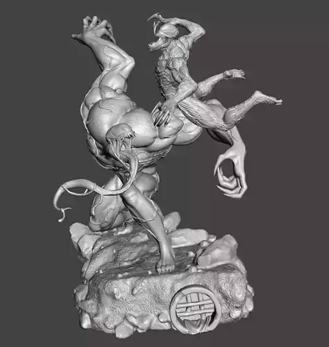 Venom vs Carnage Full 3d model for 3d printing STL