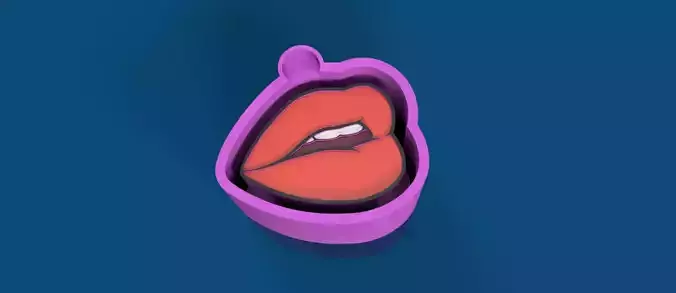 Lips Shaped Mold freshie silicone casting