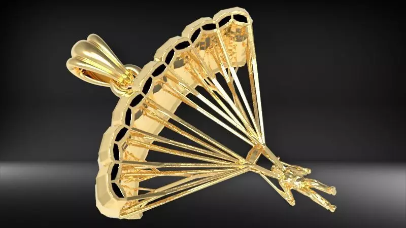 Parachute Pendant 3D print model