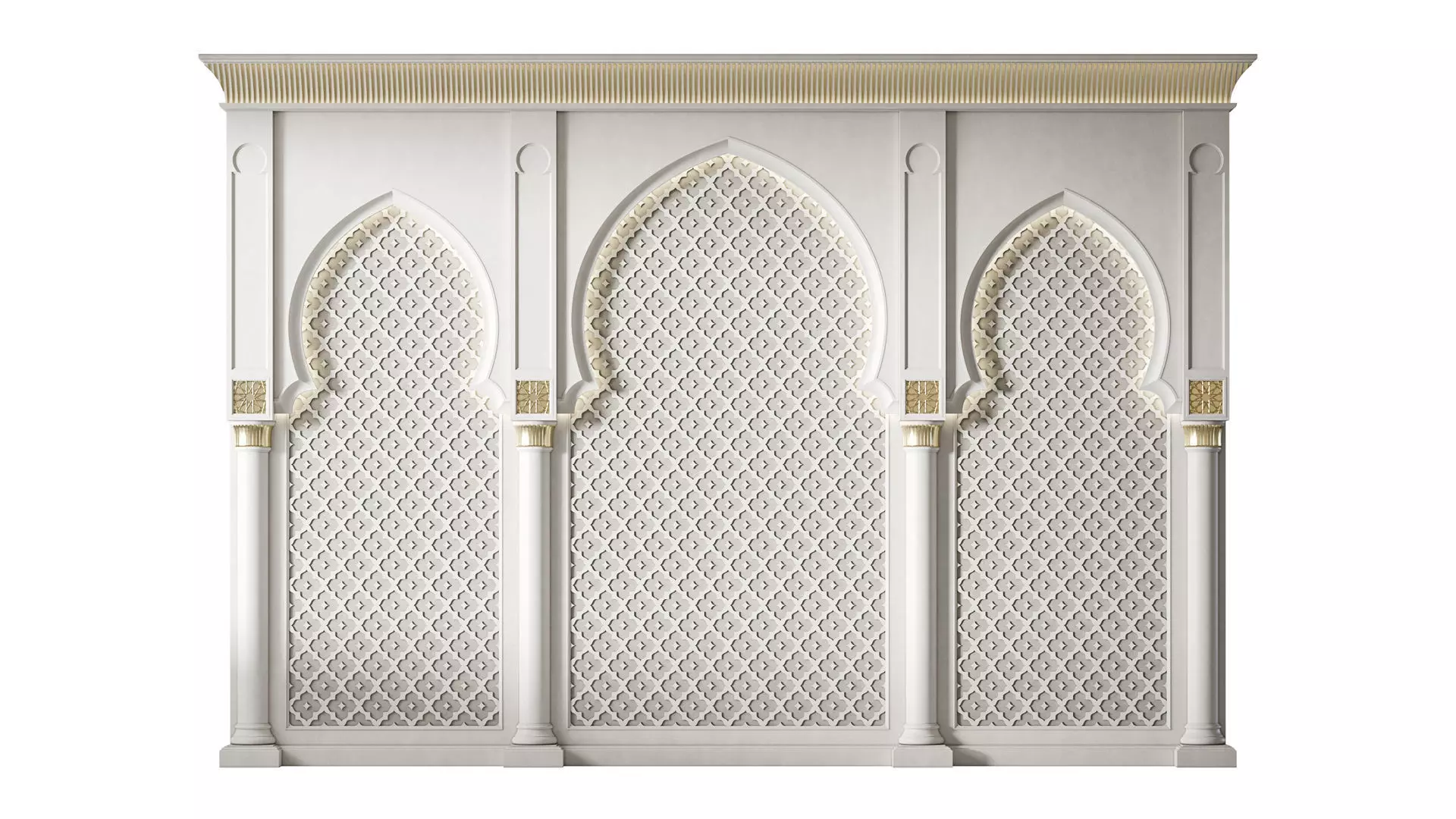 Arch 03 Arabic Wall Decor 3D model_0