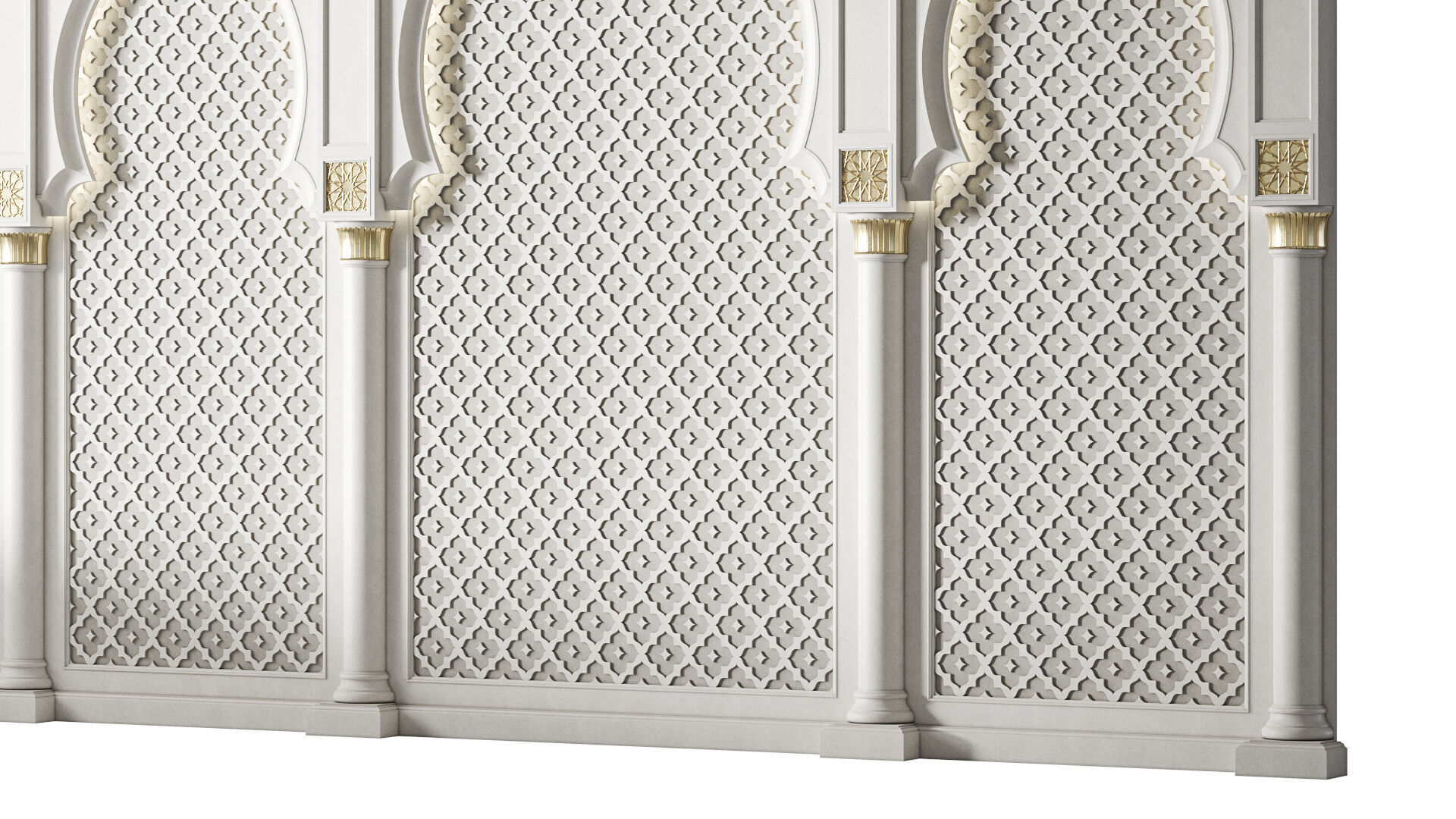 Arch 03 Arabic Wall Decor 3D model_3