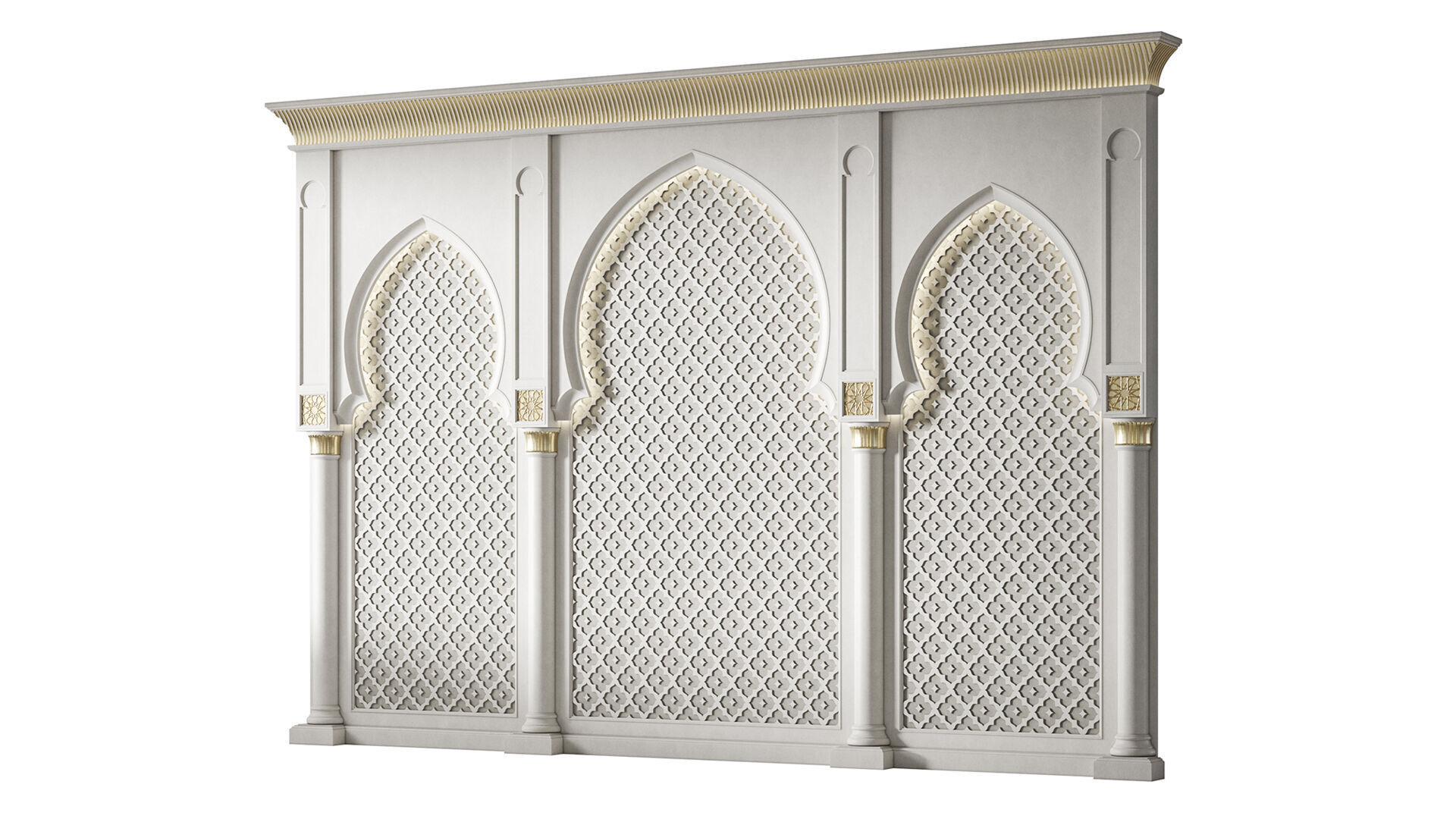 Arch 03 Arabic Wall Decor 3D model_2