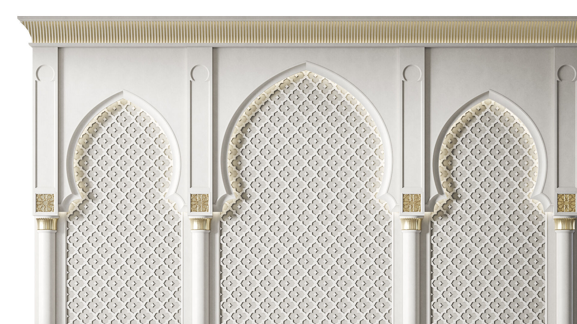 Arch 03 Arabic Wall Decor 3D model_1