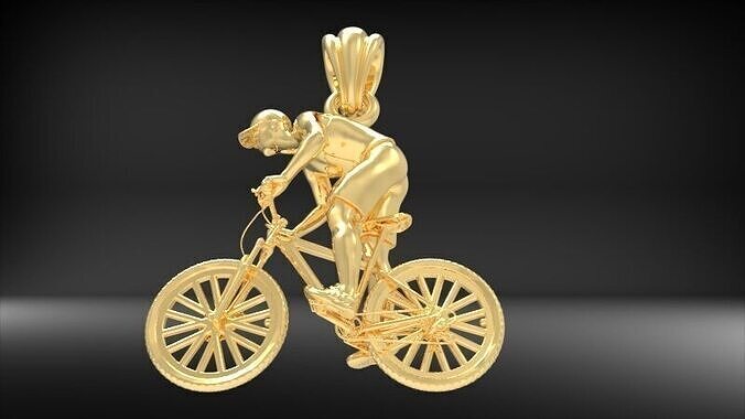Cyclist Pendant 3D print model