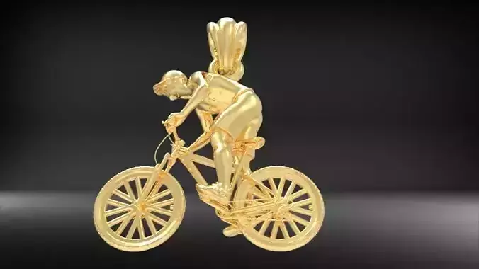 Cyclist Pendant 3D print model