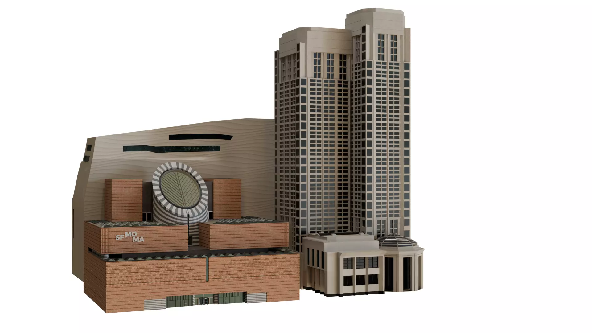 SF Museum of Modern Arts - SFMOMA 3D model