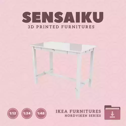 NORDVIKEN Bar Table for Mini Dollhouse - IKEA - 3D Print