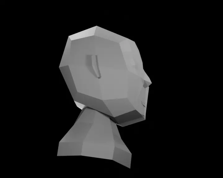  Bustt Low-poly 3D model_0
