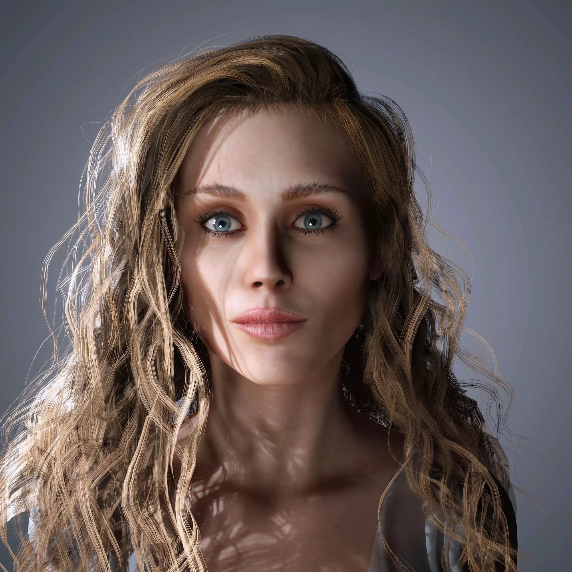 Miley Cyrus Character 3D Model Low Poly Low-poly 3D model_0