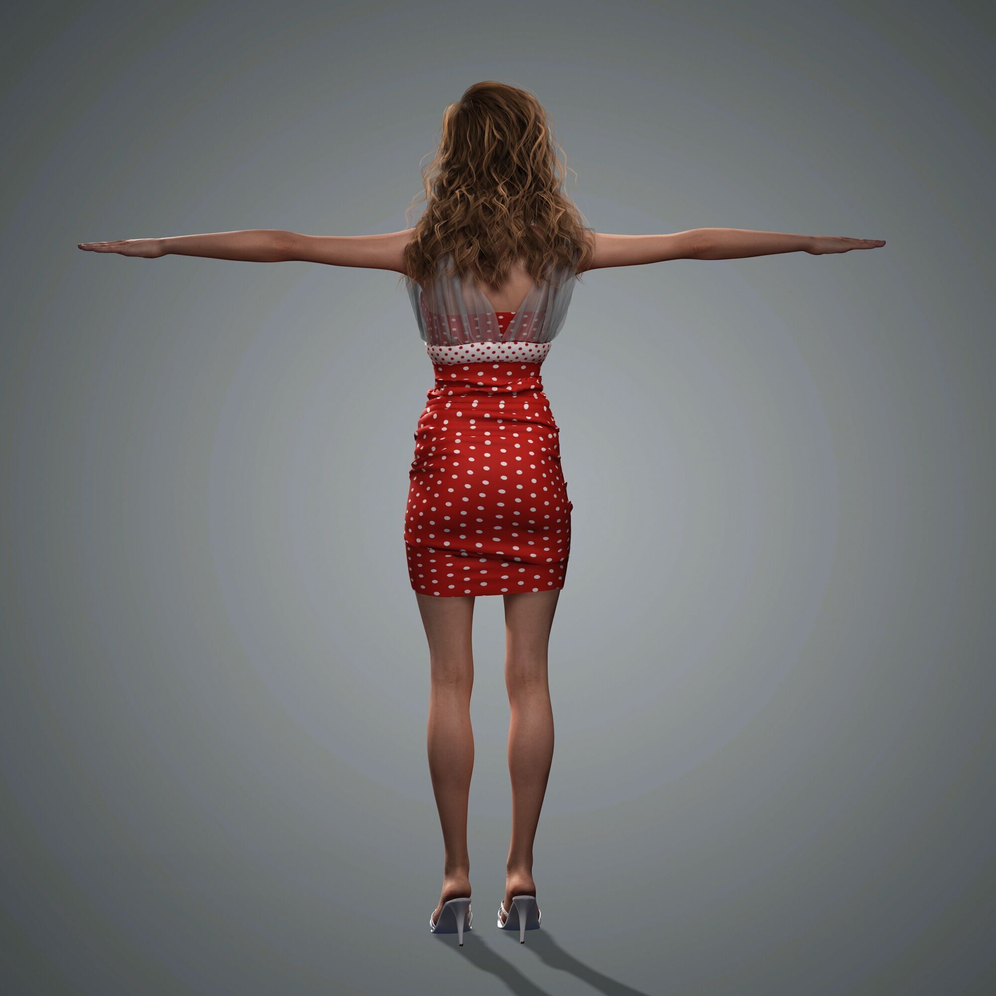 Miley Cyrus Character 3D Model Low Poly Low-poly 3D model_13