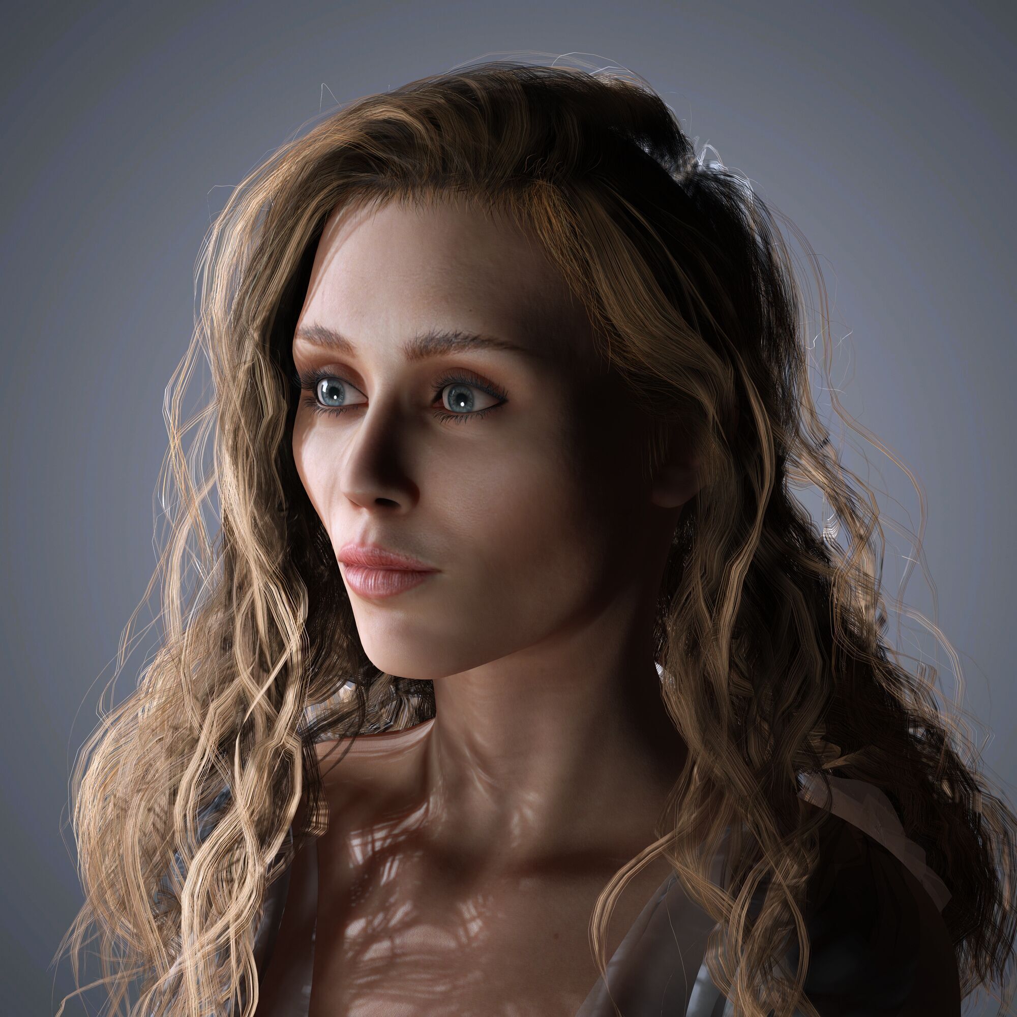 Miley Cyrus Character 3D Model Low Poly Low-poly 3D model_1