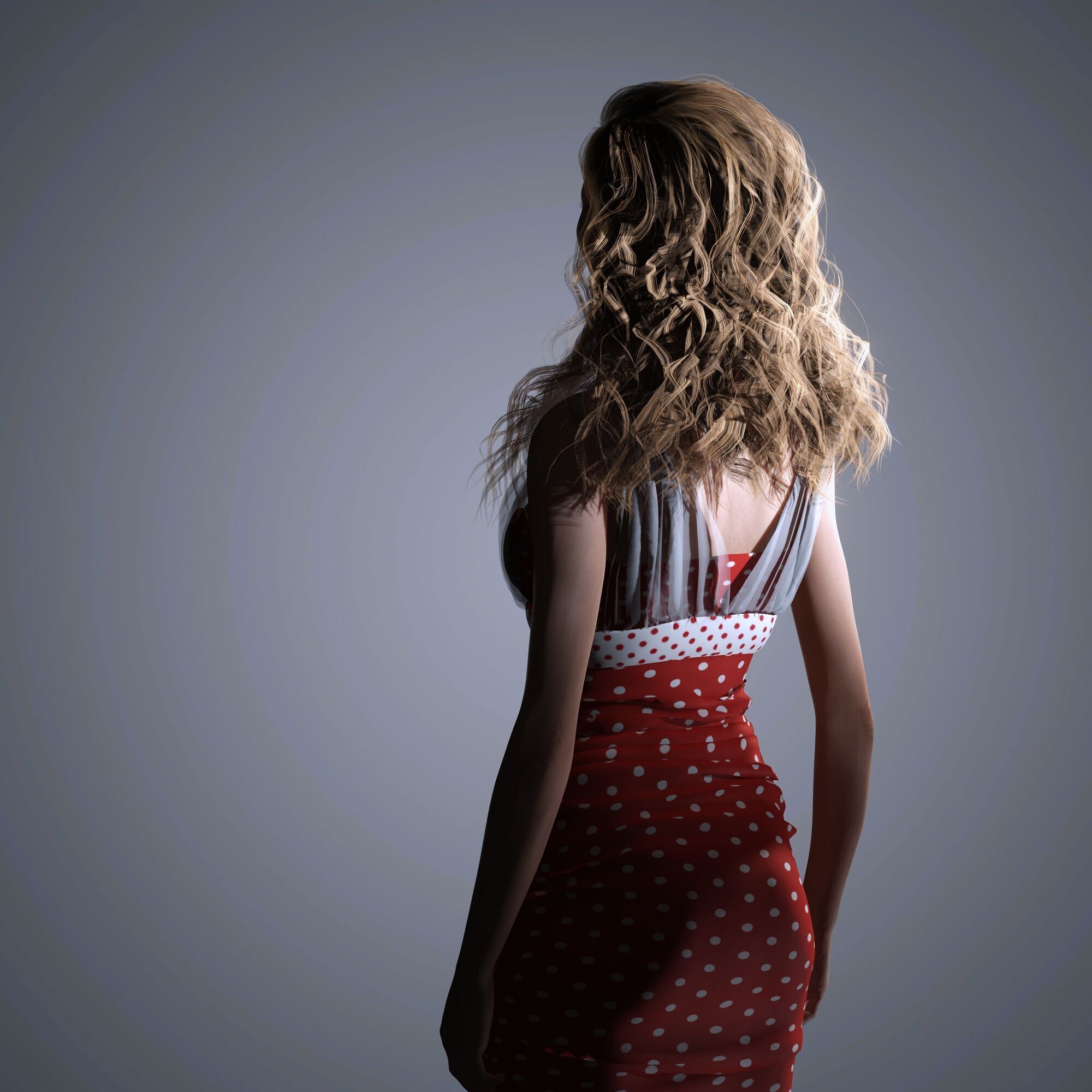 Miley Cyrus Character 3D Model Low Poly Low-poly 3D model_10