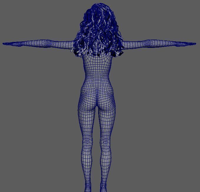 Miley Cyrus Character 3D Model Low Poly Low-poly 3D model_22