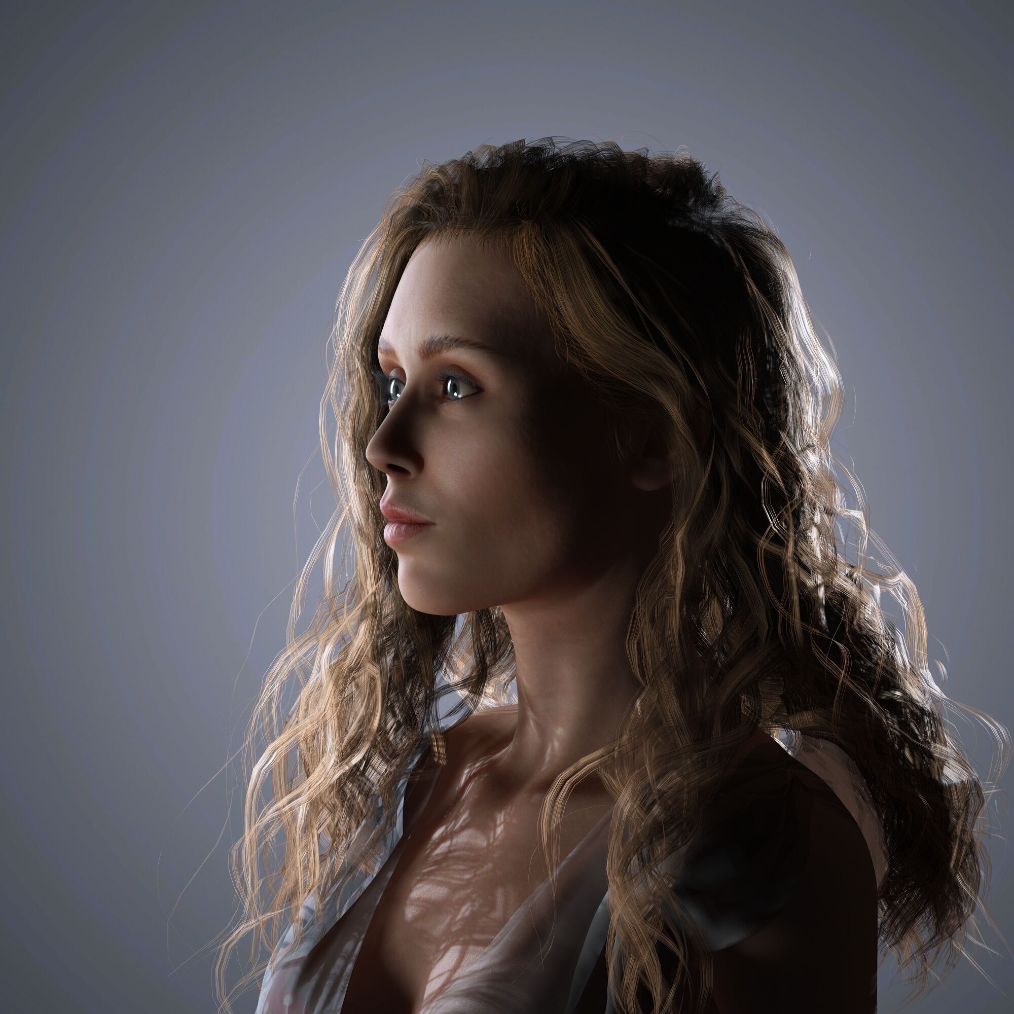 Miley Cyrus Character 3D Model Low Poly Low-poly 3D model_3