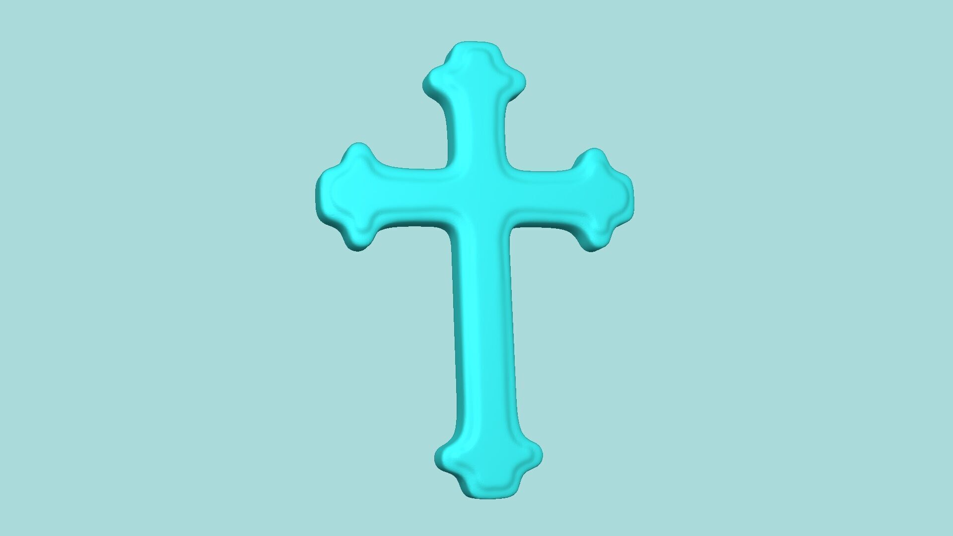 Holy Cross Mold - Silicon Maker - Template 3D print model_2
