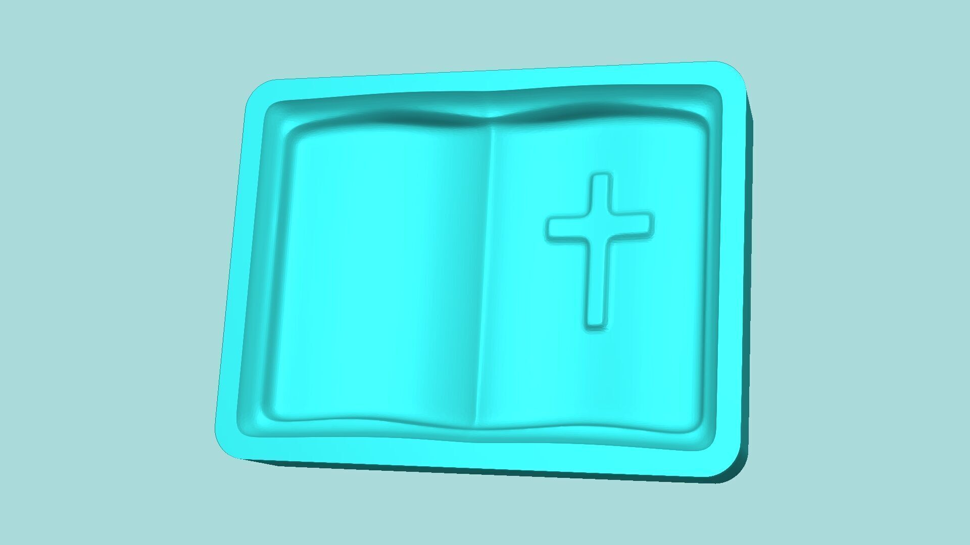 Holy Bible Mold 02 - Silicon Maker - Template 3D print model_4