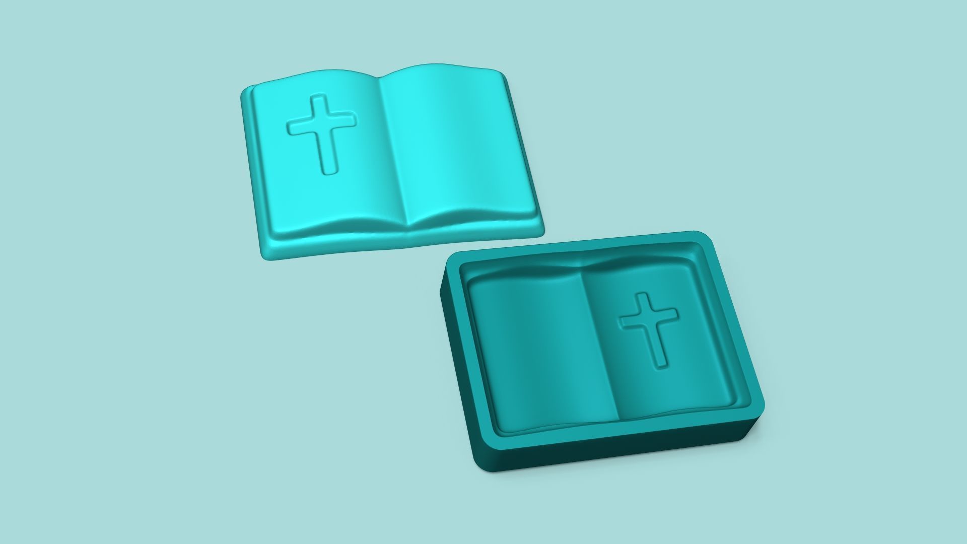 Holy Bible Mold 02 - Silicon Maker - Template 3D print model_0